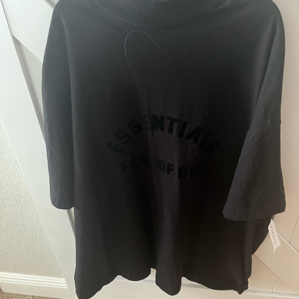 Essentials Black Graphic Short Sleeve Tee